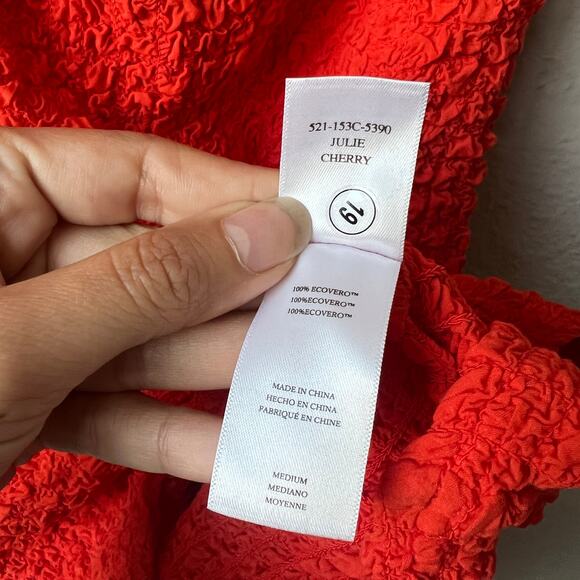 Rails Julie Cherry Red Popcorn Mini Dress Size M - Picture 6 of 7